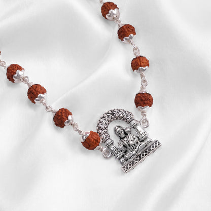 92.5 Silver Hanuman Rudraksha Lucky Bracelet