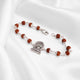 92.5 Silver Hanuman Rudraksha Lucky Bracelet