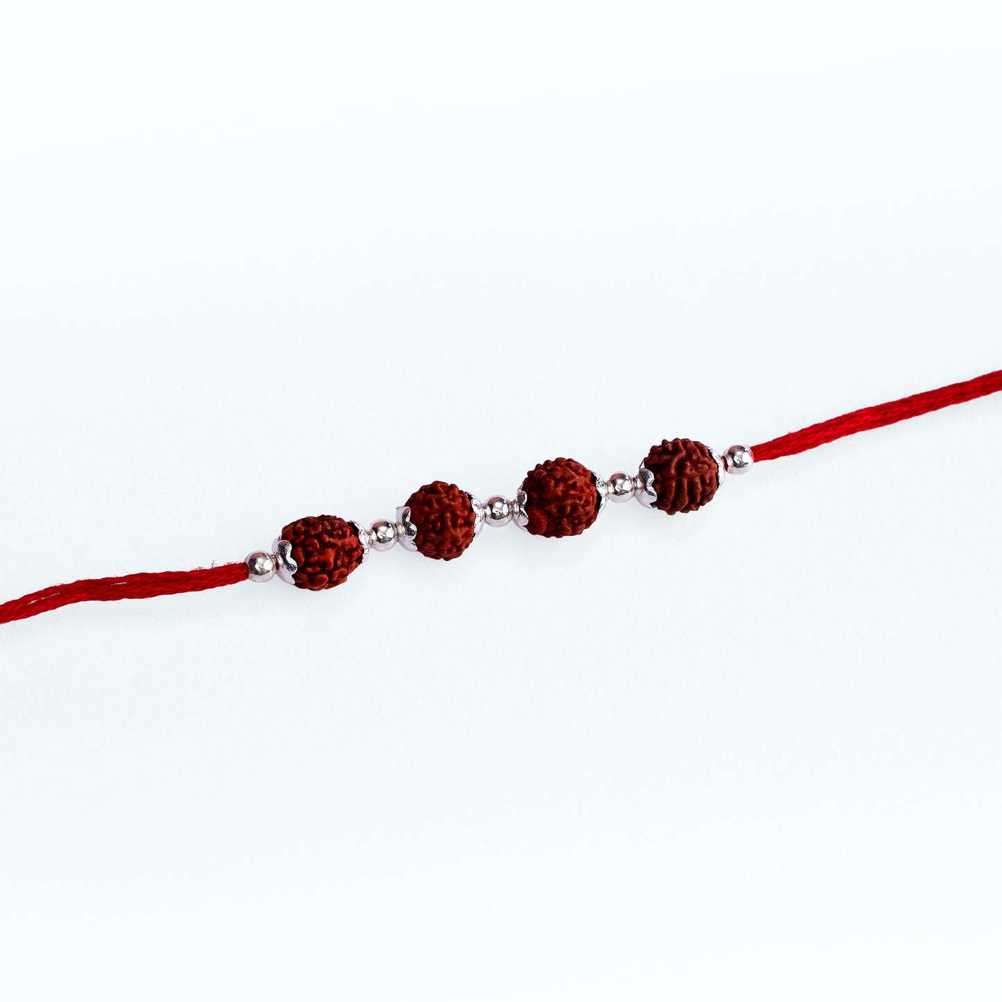 Four Bead Rudraksha Rakhi