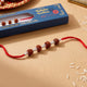 Four Bead Rudraksha Rakhi