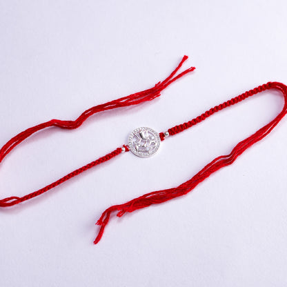 Ganesh Silver Rakhi