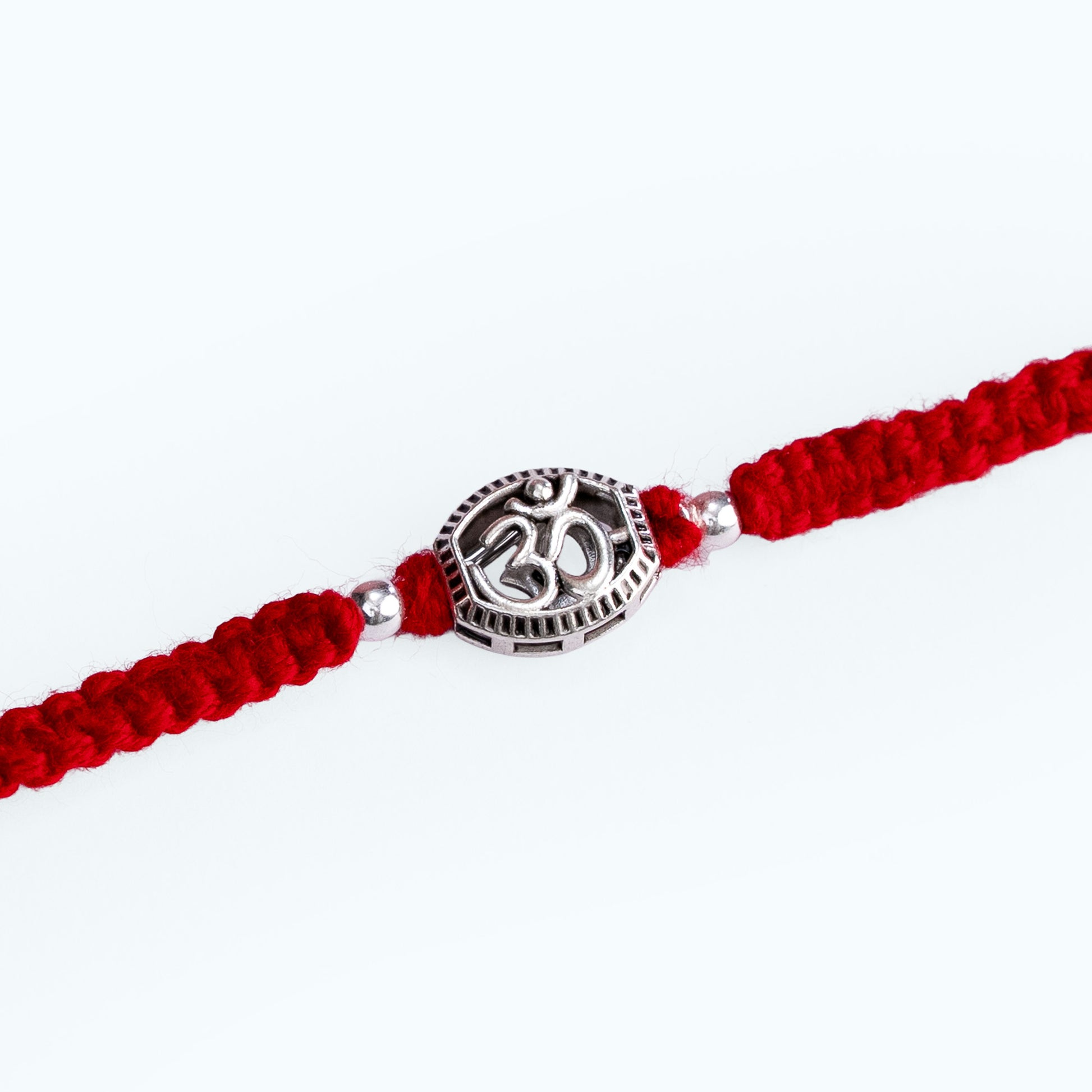 Silver Om Rakhi