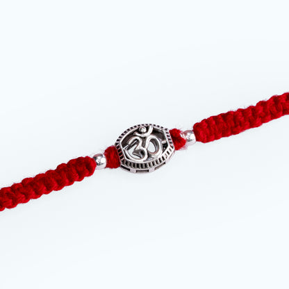 Silver Om Rakhi