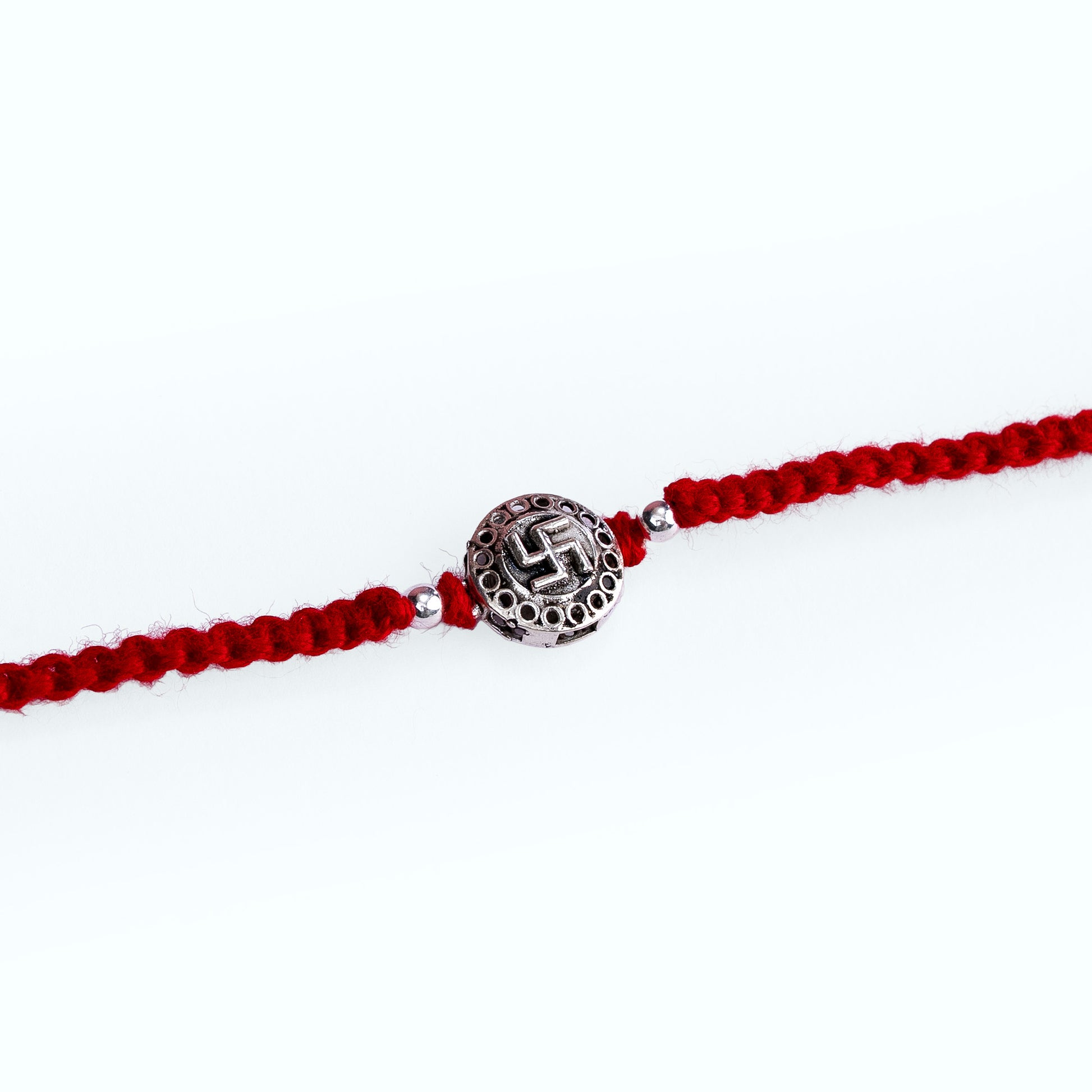 Swastik Silver Rakhi