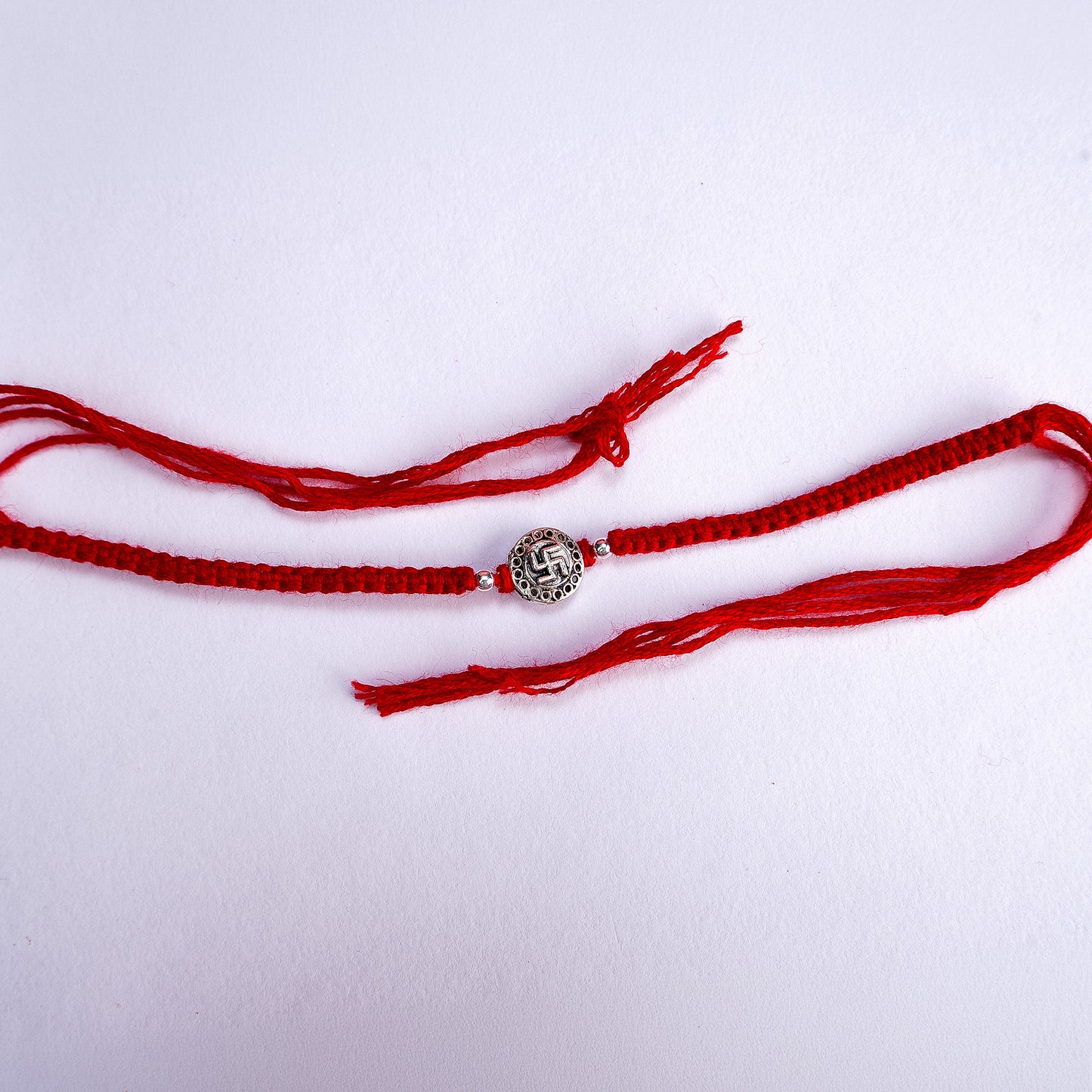 Swastik Silver Rakhi