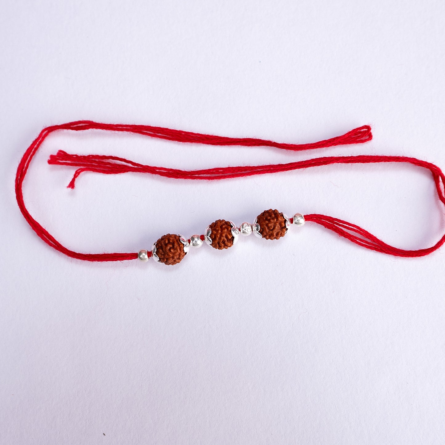 Three Bead Rudraksha Rakhi